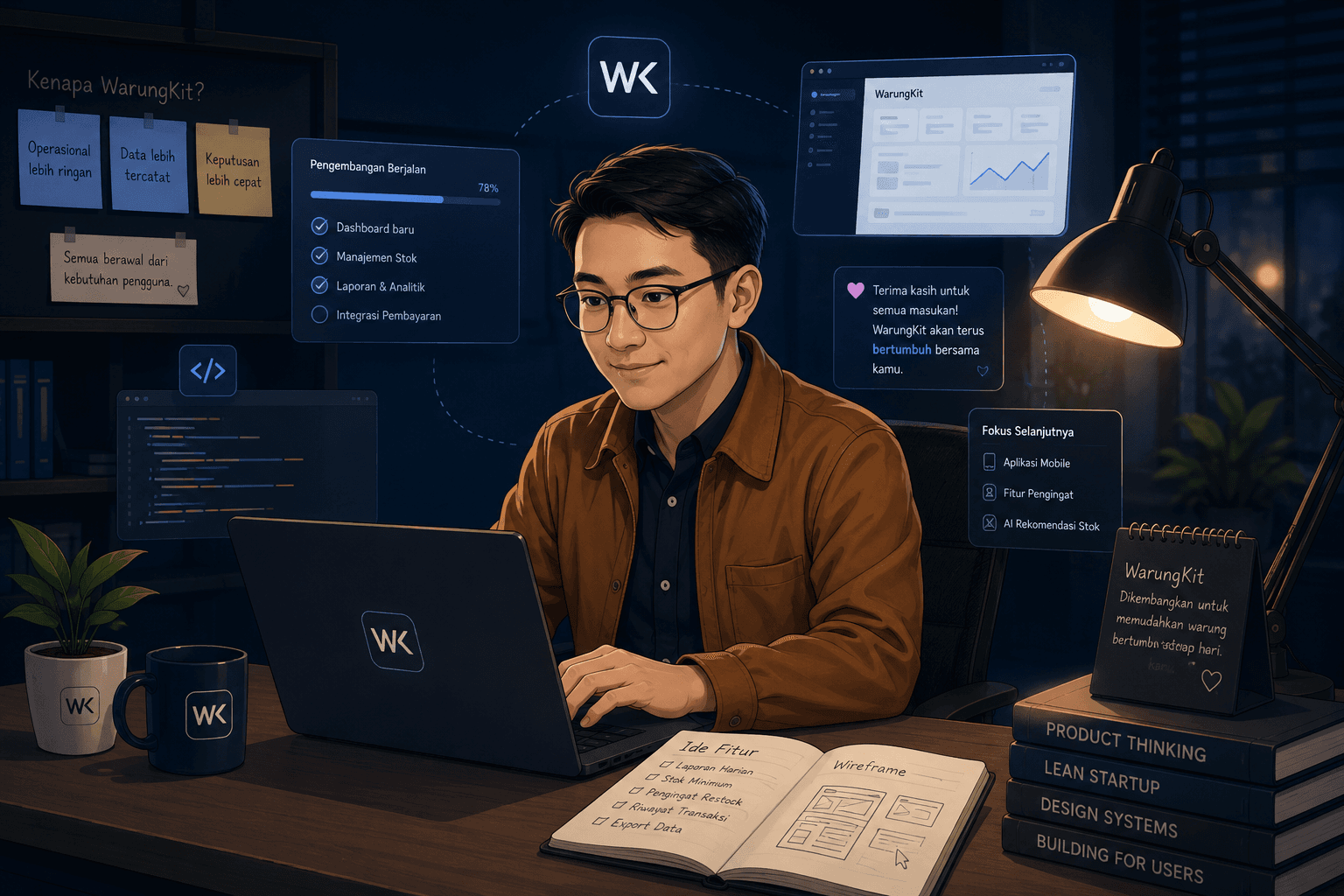 Ilustrasi proses pengembangan produk